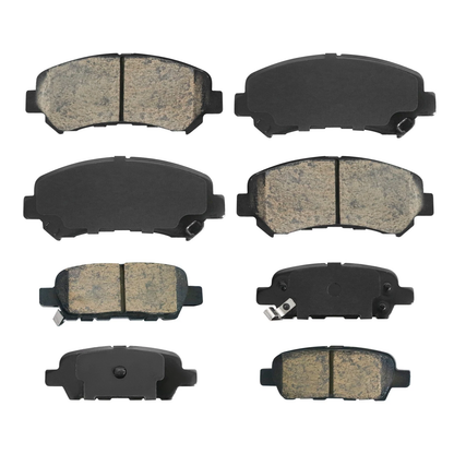 Front Rear Ceramic Brake Pads w/Hardware Kit \n fit Nissan Sentra Maxima Juke