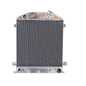 62mm 3 row Aluminum Radiator For 1932 Ford Chopped Hot Rod W / 1932-1939 Model A Chevy 350 V8 Engine 1932 1933 1934 1935 1936 1937 1938 1939