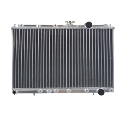 Aluminum Radiator + Fans For 1992-1997 Mitsubishi Lancer EVO1 EVO2 EVO3 4G63T MT  Manual 1993 1994 1995 1996