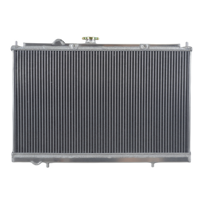 Aluminum Radiator + Fans For 1992-1997 Mitsubishi Lancer EVO1 EVO2 EVO3 4G63T MT  Manual 1993 1994 1995 1996