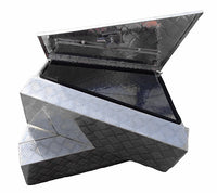 30''x10''x18'' Aluminium Pair Of Under Body Tool Box Under Tray 4Wd Mrt2S With Lock And 2 Keys - Silver