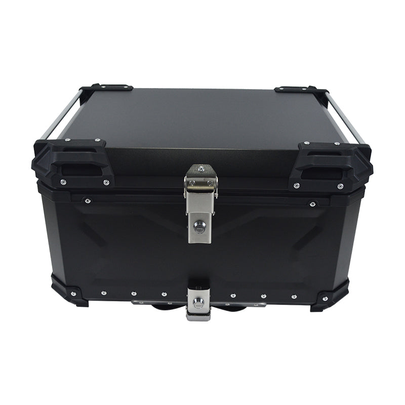Aluminum Trunk 80L Motorcycle Top Case Waterproof Luggage Storage Tour Tail Box