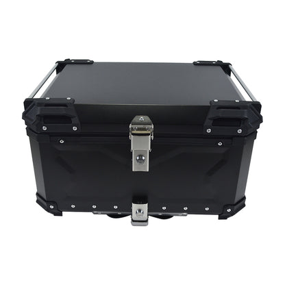 Aluminum Trunk 80L Motorcycle Top Case Waterproof Luggage Storage Tour Tail Box