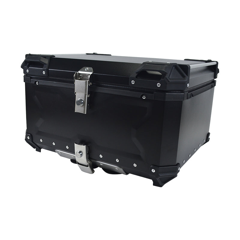 Aluminum Trunk 80L Motorcycle Top Case Waterproof Luggage Storage Tour Tail Box