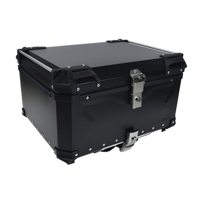 Aluminum Trunk 80L Motorcycle Top Case Waterproof Luggage Storage Tour Tail Box
