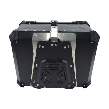 Aluminum Trunk 80L Motorcycle Top Case Waterproof Luggage Storage Tour Tail Box