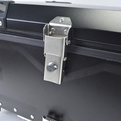 Aluminum Trunk 80L Motorcycle Top Case Waterproof Luggage Storage Tour Tail Box