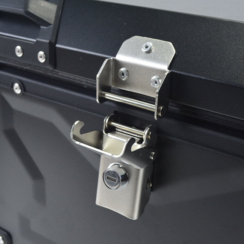 Aluminum Trunk 80L Motorcycle Top Case Waterproof Luggage Storage Tour Tail Box