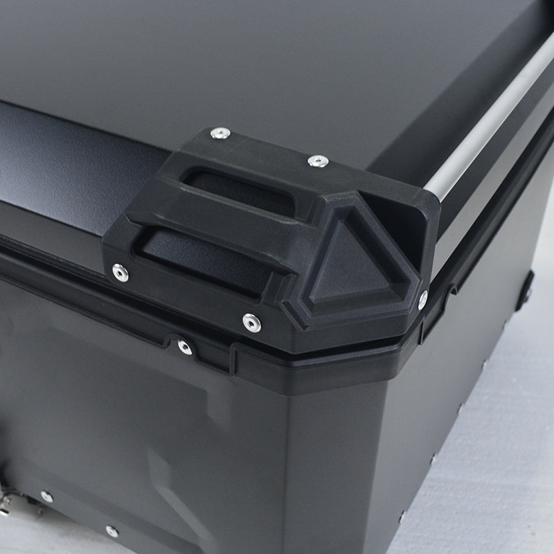Aluminum Trunk 80L Motorcycle Top Case Waterproof Luggage Storage Tour Tail Box