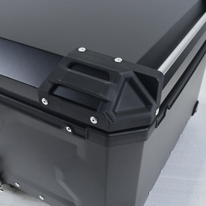 Aluminum Trunk 80L Motorcycle Top Case Waterproof Luggage Storage Tour Tail Box
