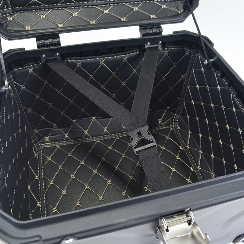 Aluminum Trunk 80L Motorcycle Top Case Waterproof Luggage Storage Tour Tail Box