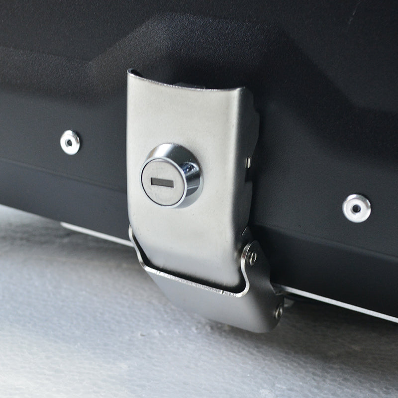 Aluminum Trunk 80L Motorcycle Top Case Waterproof Luggage Storage Tour Tail Box