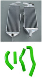 Aluminum Radiator & Hose For 1988-1989 Kawasaki KX 250 KX250 1988 1989 88 89