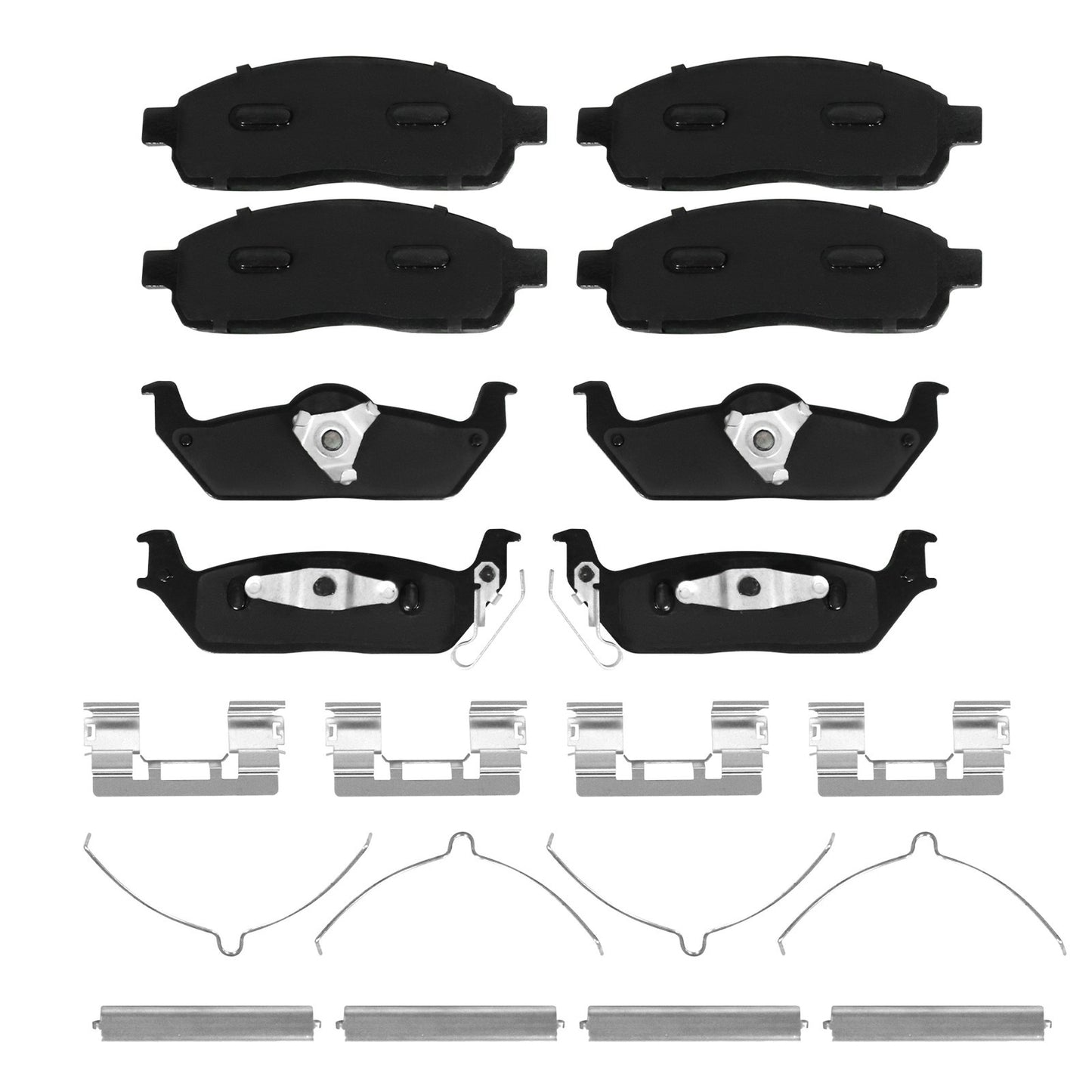 Ceramic Brake Pads Front Rear for 2004-2008 Ford F150 Lincoln Mark LT
