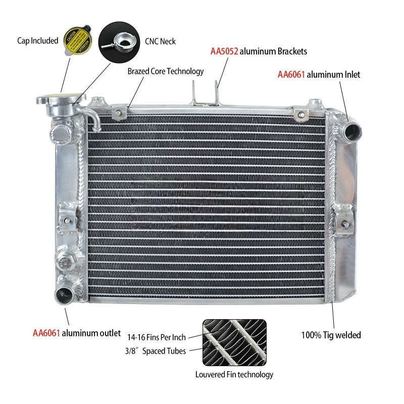 Aluminum Radiator for 1983 1984 1985 1986 Honda V65 Magna VF1100C SC12