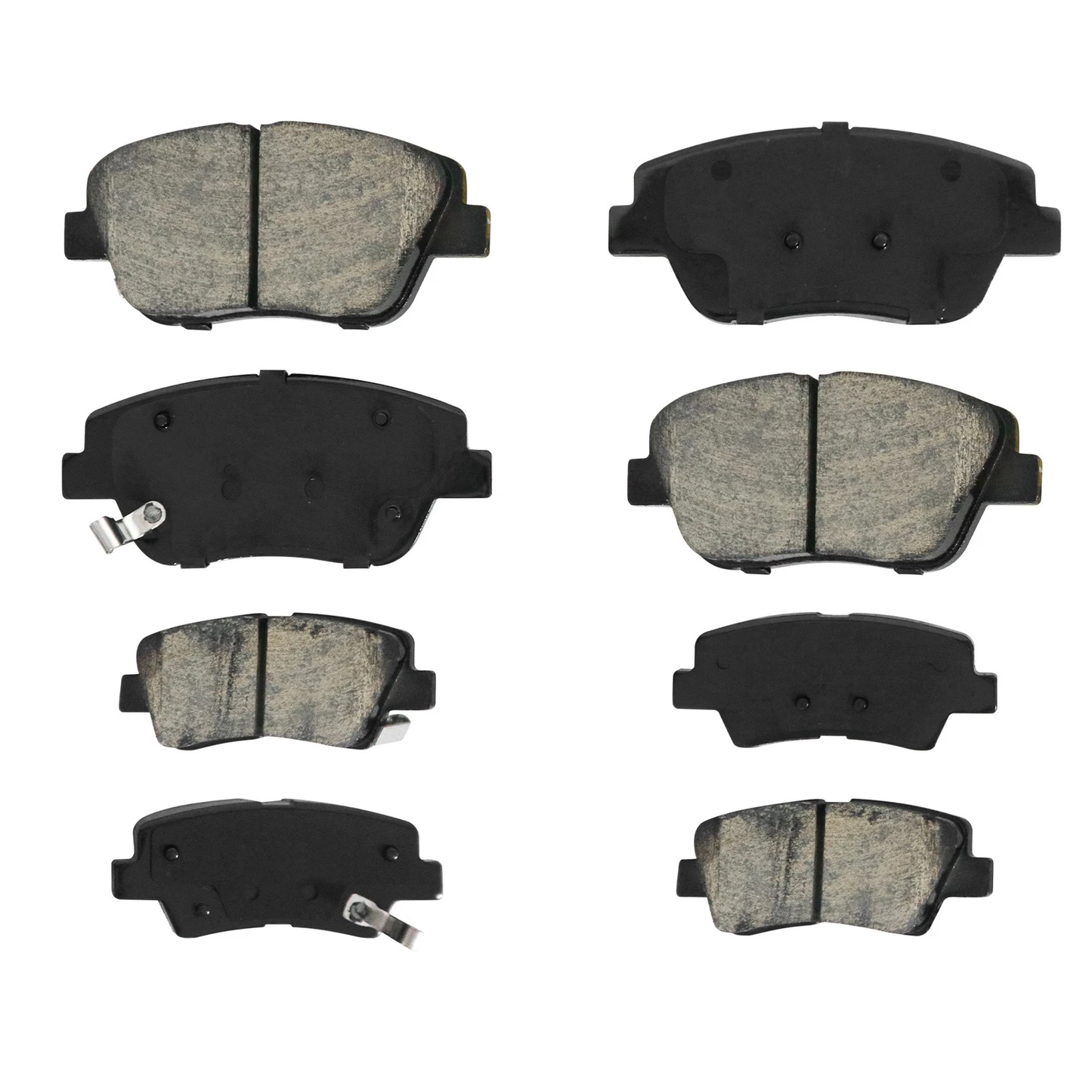 Front & Rear Ceramic Brake Pads w/Hardware for 2011-2015 Sonata Optima