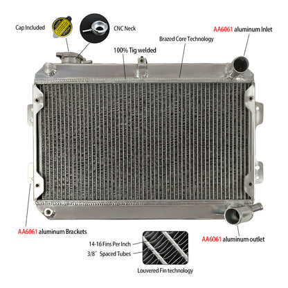 Aluminum Radiator for Mazda Savanna RX7 Gen1 S1 S2 S3 SA22C SA/FB 1.1/1.3L 12A/13B 1979-1985