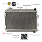 Aluminum Radiator for Mazda Savanna RX7 Gen1 S1 S2 S3 SA22C SA/FB 1.1/1.3L 12A/13B 1979-1985