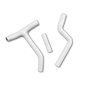White Silicone Radiator Hose for 2010 2011 2012 2013 Yamaha YZ250F