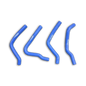 Blue Silicone Radiator Hose for 1990 1991 1992 1993 Kawasaki KX125 KX 125
