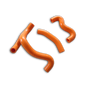 Orange Silicone Radiator Y Hose for KTM 50 SX 2012 2013 2014 2015 2016 2017 2018