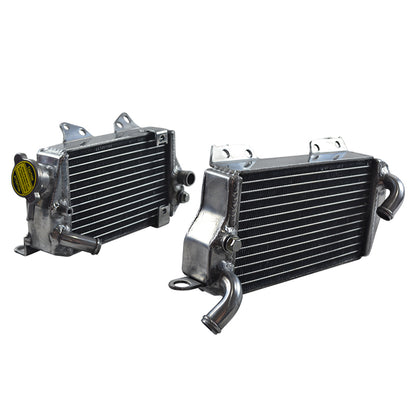 Left+Right Aluminum Radiator for 1993 1994 1995 1996 Kawasaki KLX650 KLX 650