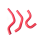 Red Silicone Radiator Hose for 1998-2002 Honda CR80R/ 2003-2008 CR85R
