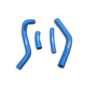Blue Silicone Radiator Hose for 2014 2015 2016 Yamaha YZ250F YZ450F