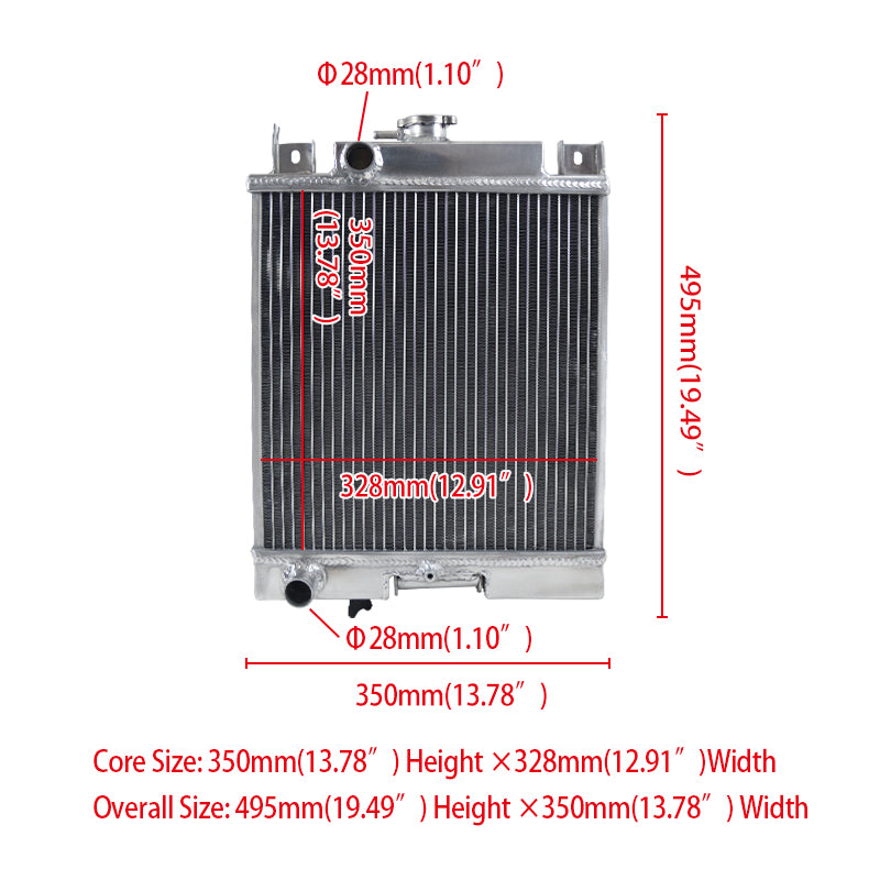 40mm 2Row Aluminum Radiator Compatible For 1989-1994 Suzuki Swift GTI SF/Geo Metro/Firefly 1.0L 1.3L 1.6L