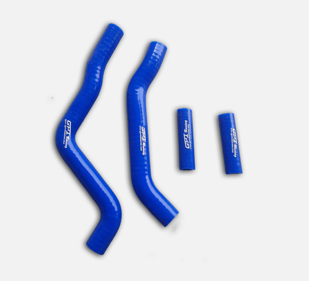 White Silicone Radiator Hose for 2003 2004 2005 2006 2007 Kawasaki KX125 KX 125