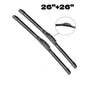 Windshield Front Wiper Blades 2 pieces 26"+26" All Season Beam