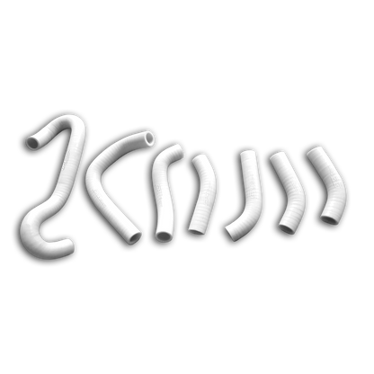 Red Silicone Hose for 1984-1988 Husqvarna Husky WR400/XC400/CR430/WR430/XC430
