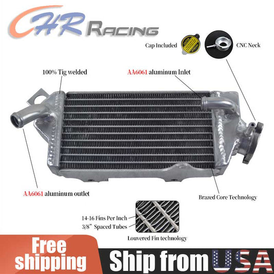 Aluminum Radiator for 1991-1997 Kawasaki KX80 KX100 1992 1993 1994 1995 1996