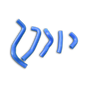 Blue Silicone Radiator Hose for 1995-2006 Kawasaki KDX200 KDX220