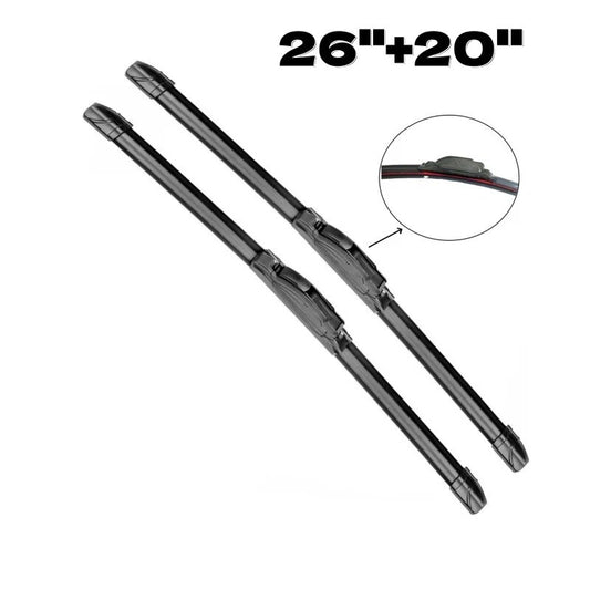 pair 26"& 20" Windshield Wiper Blades OEM Quality Beam Premium J-Hook All Season