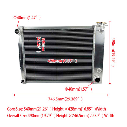 HOT SELLING FOR 1967-1969 CHEVY CAMARO / Pontiac FIREBIRD T/A 5.3L-5.7L V8 ALUMINUM RADIATOR 67-69 68