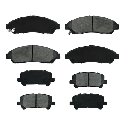 Front & Rear Ceramic Brake Pads fit 09-14 Honda Pilot 07-13 Acura MDX 10-13 ZDX