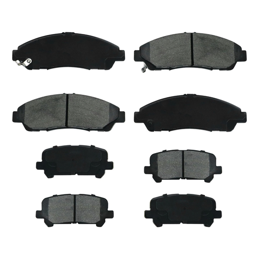 Front & Rear Ceramic Brake Pads fit 09-14 Honda Pilot 07-13 Acura MDX 10-13 ZDX