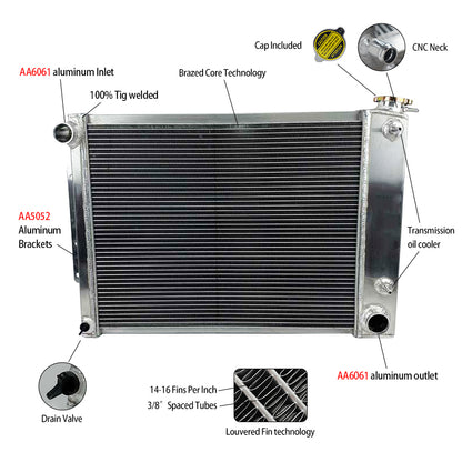 HOT SELLING FOR 1967-1969 CHEVY CAMARO / Pontiac FIREBIRD T/A 5.3L-5.7L V8 ALUMINUM RADIATOR 67-69 68