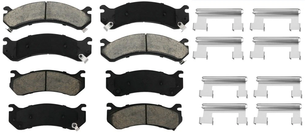 Fit Chevy GMC Avalanche Silverado Sierra 2500 3500 HD H2 Front Rear Brakes Pads
