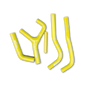 Yellow Silicone Radiator Hose for 1983 Honda CR250R CR 250R