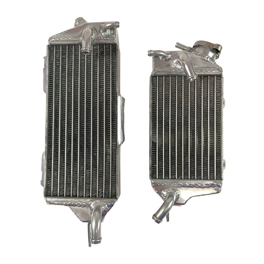 Left+Right Aluminum Radiator for 1990 1991 Kawasaki KX125 KX 125 2-stroke