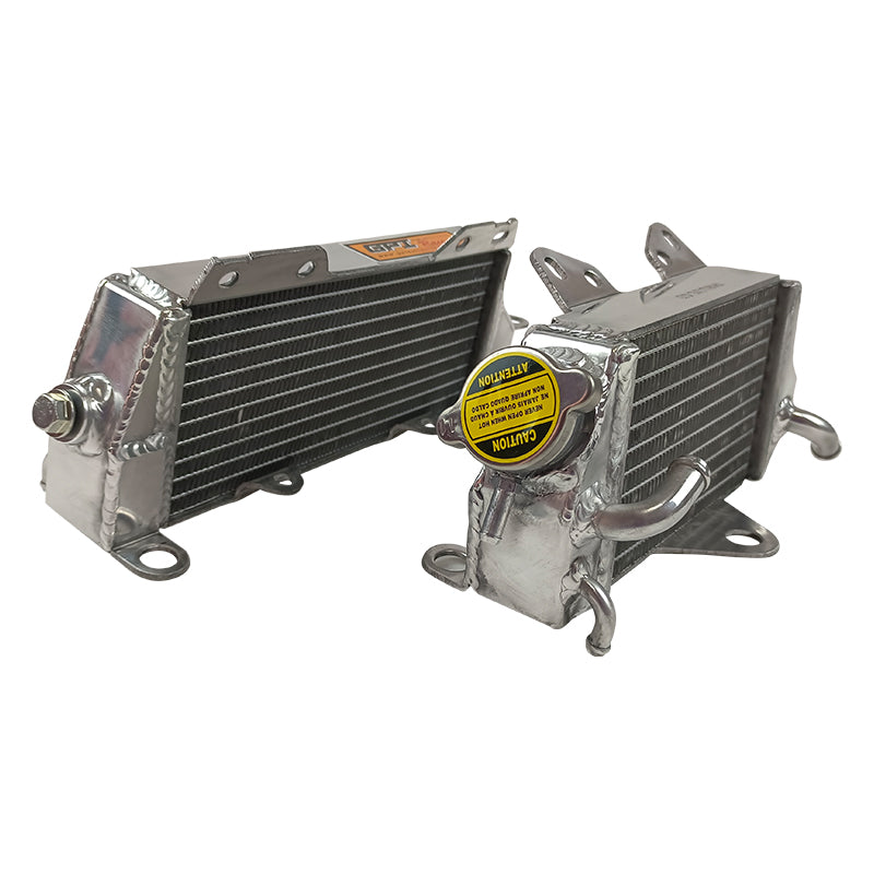 Left+Right Aluminum Radiator for 1990 1991 Kawasaki KX125 KX 125 2-stroke