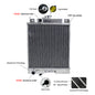 40mm 2Row Aluminum Radiator Compatible For 1989-1994 Suzuki Swift GTI SF/Geo Metro/Firefly 1.0L 1.3L 1.6L