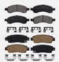 For Buick Enclave Chevy Traverse Acadia Outlook Front & Rear Ceramic Brake Pads