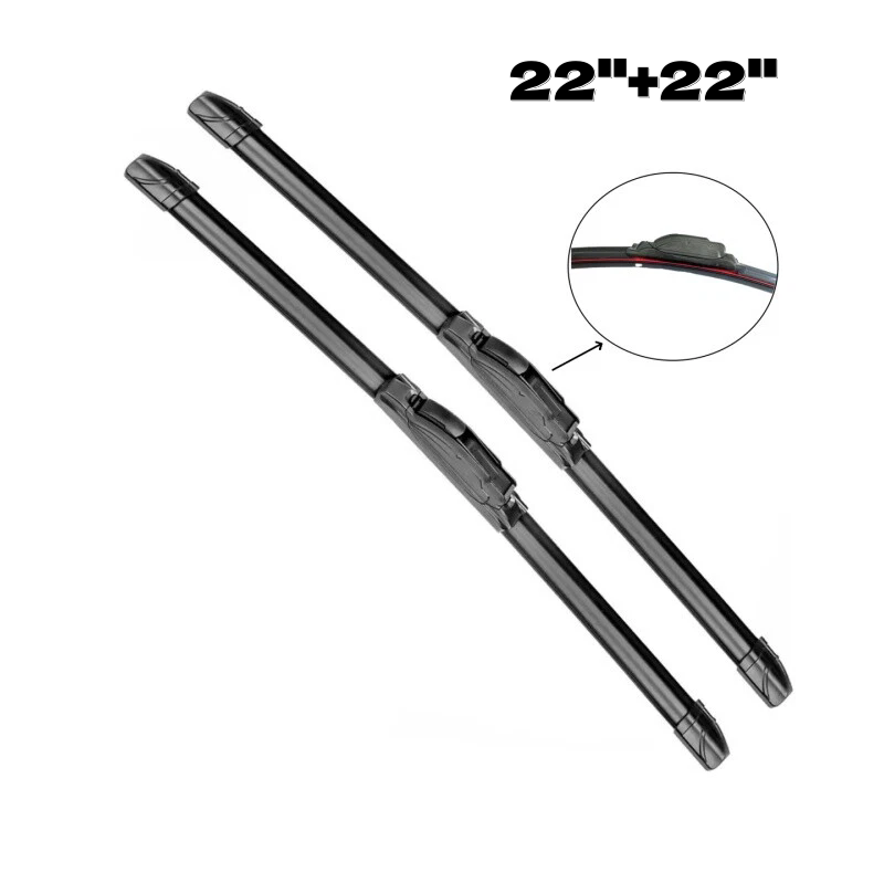 pair 22+22" All Season Beam Windshield Front Wiper Blades