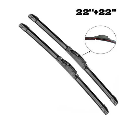 pair 22+22" All Season Beam Windshield Front Wiper Blades