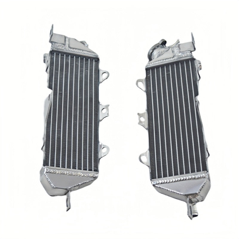 Left+Right Aluminum Motorcycle Radiator for 1985 1986 Kawasaki KX500
