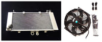 Aluminum radiator & fan FOR 2002-2007 Honda CB900F 919 Hornet 900  2003 2004 2005 2006