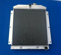 4 ROW Aluminum Radiator + Fan For Chevy Pickup Truck C/K 3000 Series Suburban 3.5/3.8/4.3L 217/235/261Cu 1947-1954 AT/MT